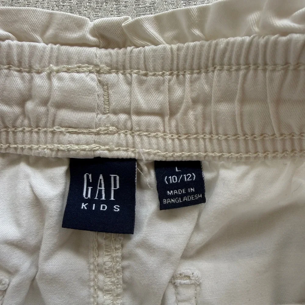 3pc Gap Kids Girls Size L 10 12 Cotton Paperbag Waist Shorts Bundle Pastel